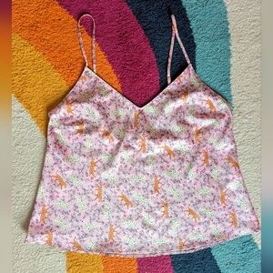 VS Pink Tiger&Floral Top Size M